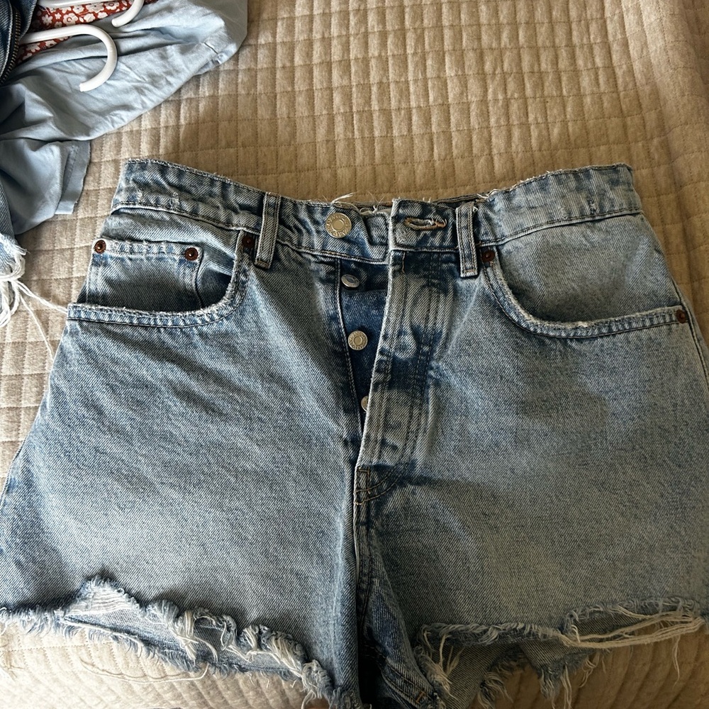 ZARA Denim Blue Women's Shorts
